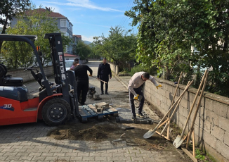 KİLİT TAŞ YOL ONARIMLARI DEVAM EDİYOR